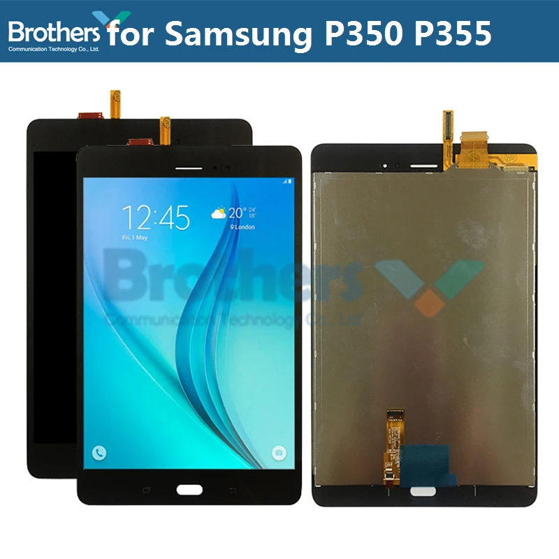 Для Samsung GALAXY Tab A 8 0 P350 P355 ЖК дисплей с сенсорным экраном дигитайзер экран планшет