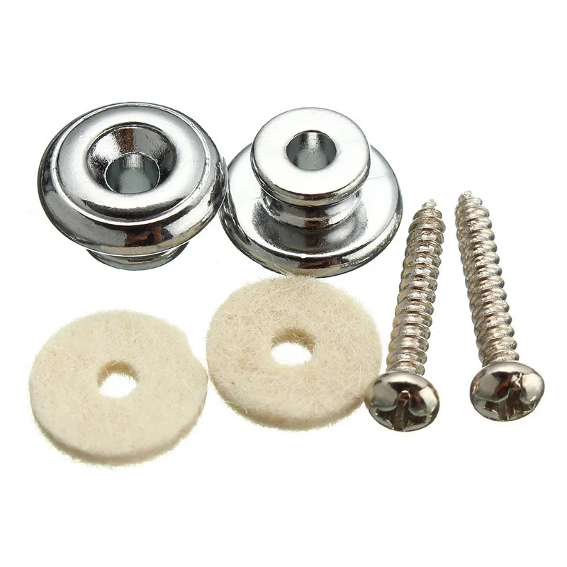 Ремень для гитары 2 шт. грибы кнопки пряжки золотые/серебряные детали аксессуары