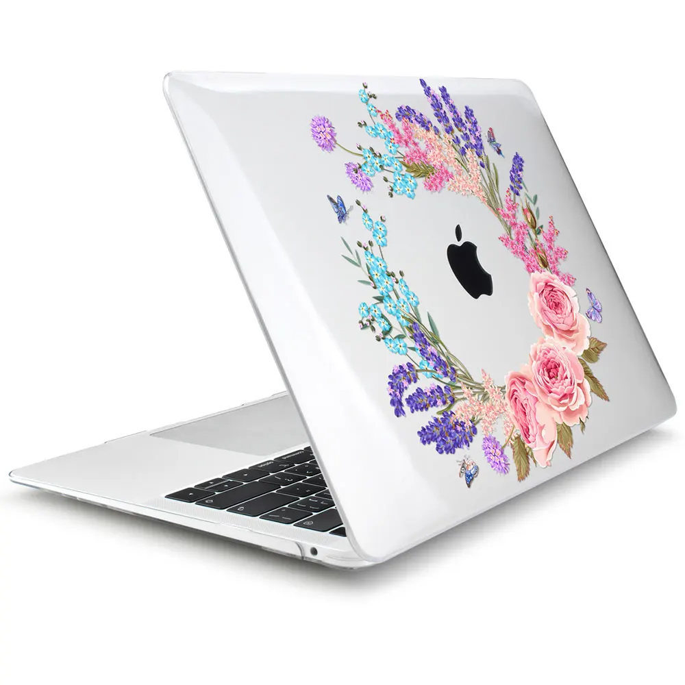 J208 Чехол с кристаллами для Macbook Air 1" A1932 милый цветочный пластиковый жесткий чехол Pro 13 15" retina Touch Bar Air 13,3 - Цвет: J208