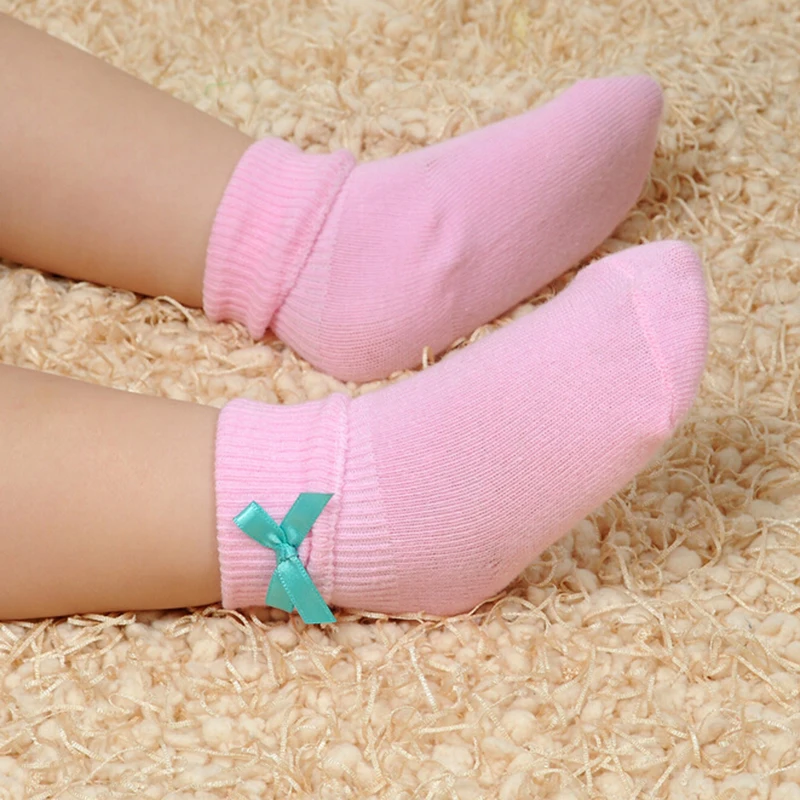 Мягкие хлопковые носки для детей весенне-осенние девочек новые милые короткие с