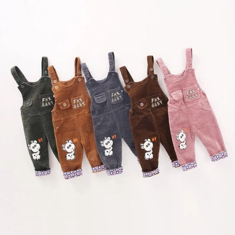 Новый осенний комбинезон унисекс с милым рисунком для детей от 1 года до 3 лет