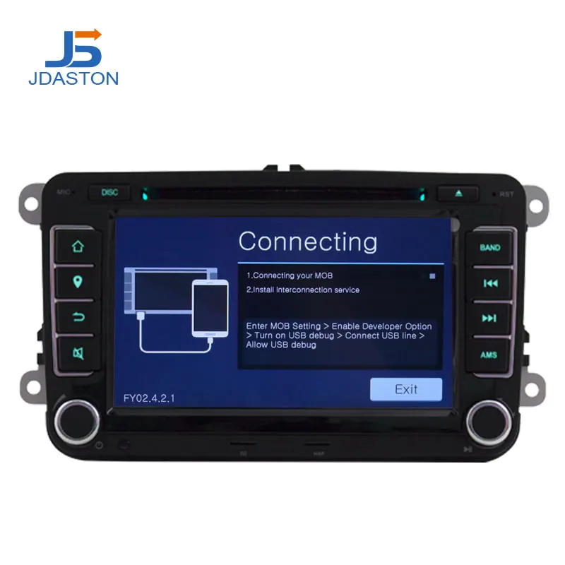 Автомобильный DVD плеер JDASTON 2 din для Skoda Volkswagen VW Passat B6 Polo Golf Touran Sharan Jetta Caddy T5 Tiguan Seat