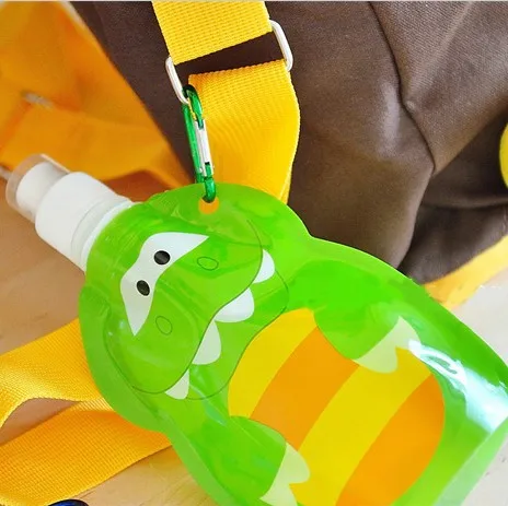 10 шт./лот 200 мл Эко дружественных складной мультфильм животных бутылка для воды