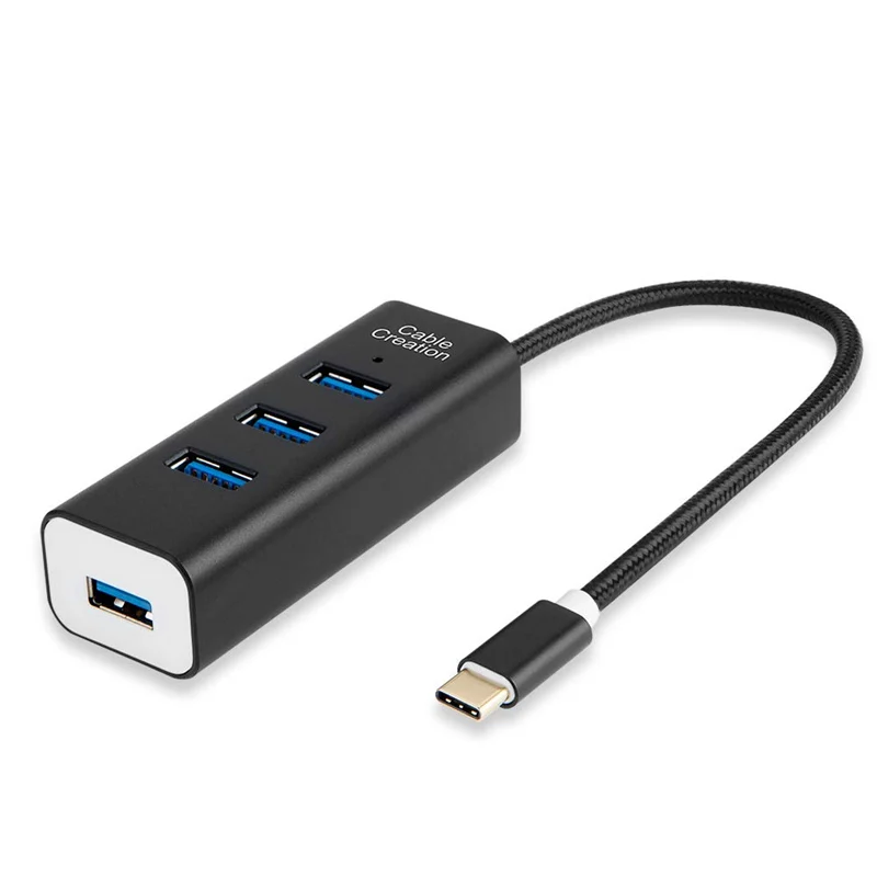 USB хаб с портом Type C адаптер для 4 портового 3 0 совместимый Chromebook Pixel Samsung S9/S8 мышью