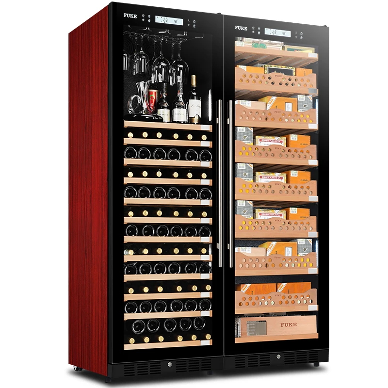 Шкаф для сигар со светодиодным освещением humidor винный шкаф дисплей большой