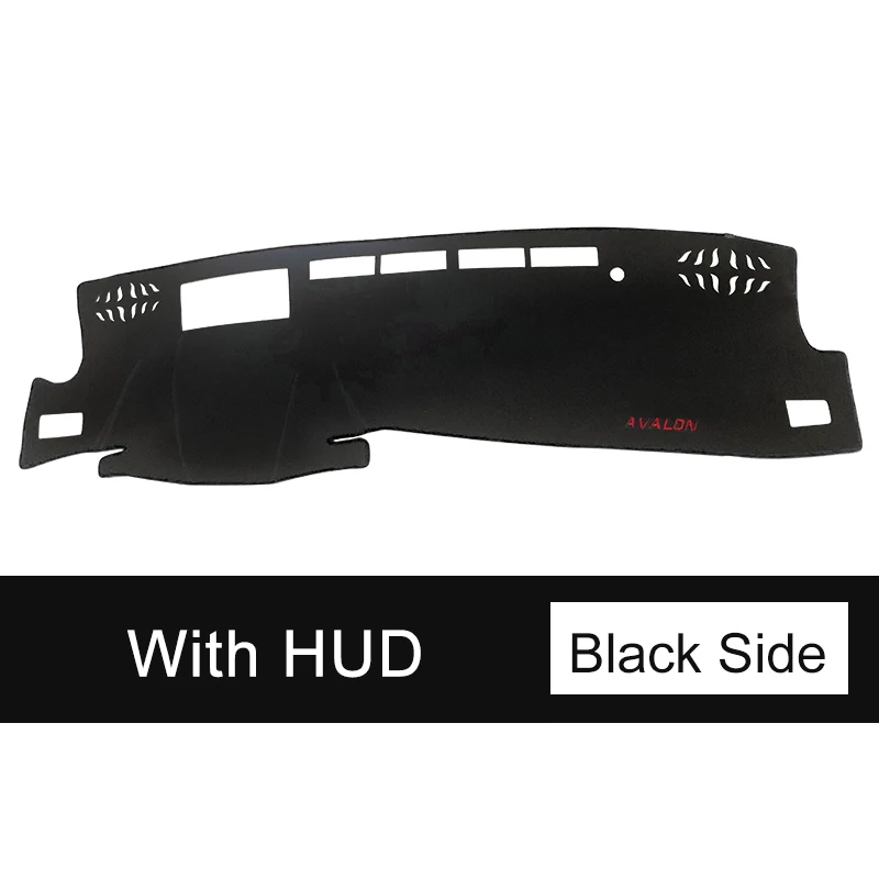 with HUD Black Для Toyota Avalon LHD Автомобильный Чехол на приборную панель, коврики, Избегайте, светильник, защита от солнца, ковры, анти-УФ чехол, аксессуары для интерьера - Название цвета: with HUD Black