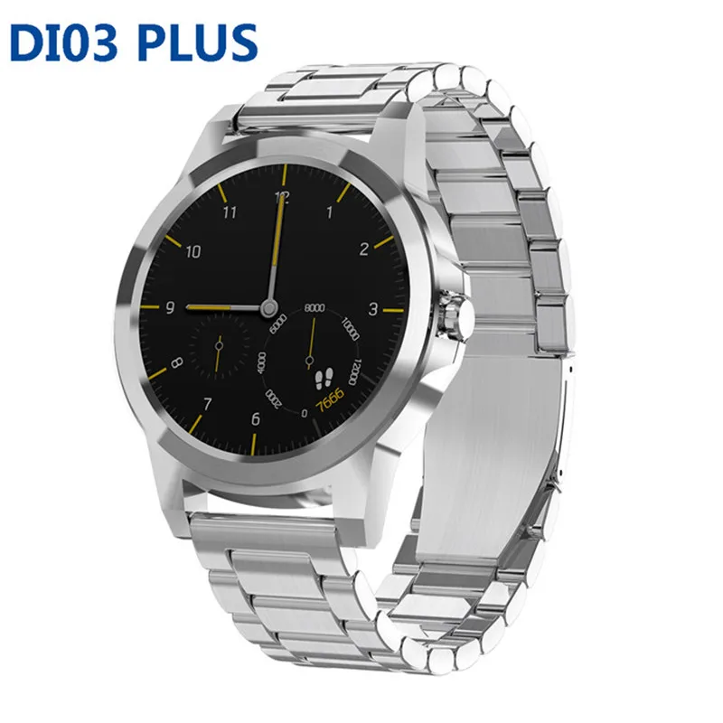 silver steel Diggro DI03 плюс Смарт часы Bluetooth водонепроницаемый монитор сердечного ритма во время сна шагомер 320 мАч умные часы с дополнительный ремень - Цвет: silver steel