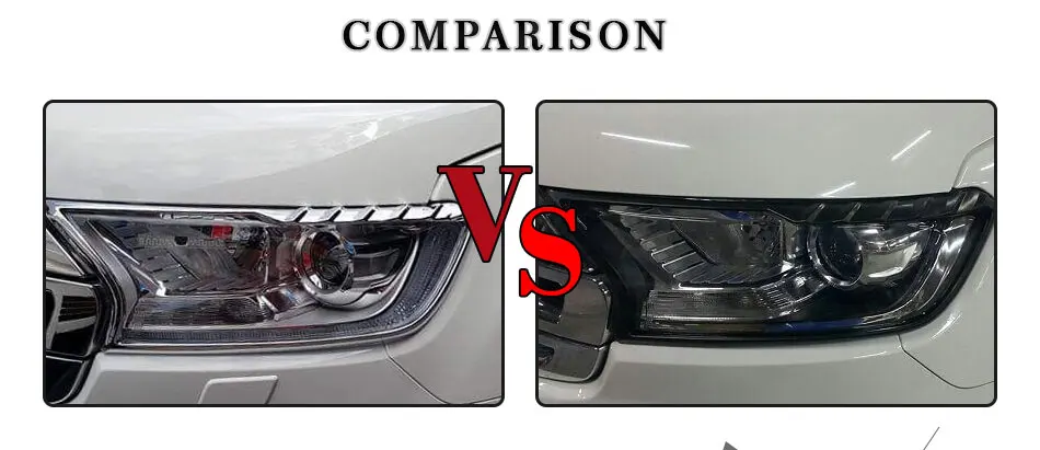 Хромированные передние фары для Ford Ranger Everest Endeavour