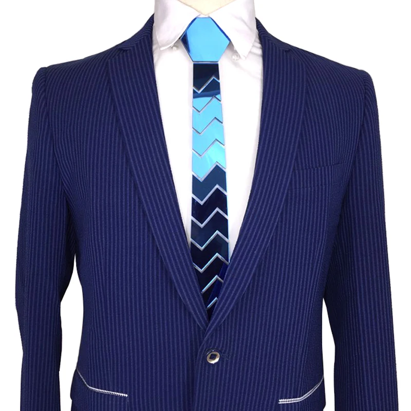 Уникальный дизайн акриловое зеркало для мужчин узкие галстуки Slim Fit прошивки