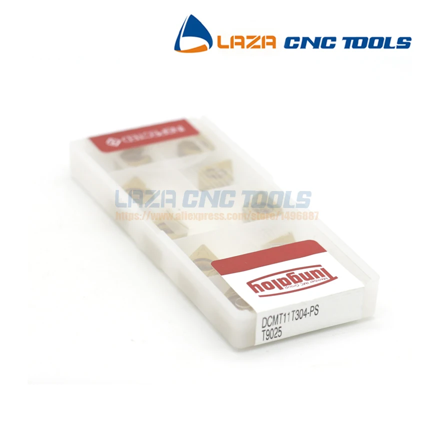 DCMT11T304-PS DCMT11T308-PS T9025 * 10 шт вольфрамовые токарные наконечники Токарные Вставки для