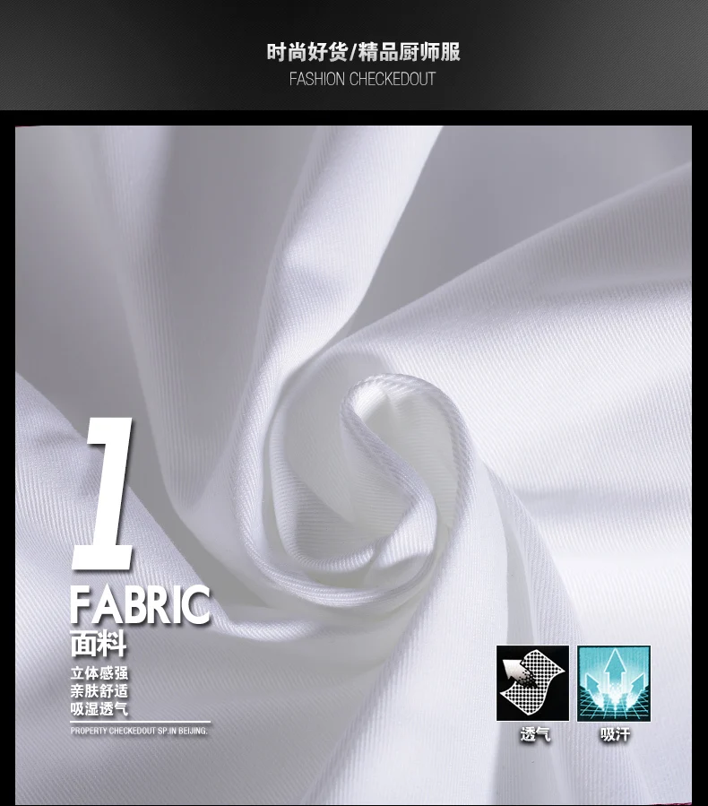 new arrival spring quality long sleeve white black restaurant kitchen work clothes chef cloth and cook uniform for man