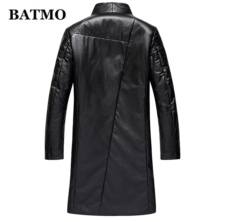 BATMO Новое поступление зимние из натуральной коровьей кожи Толстые мужские пуховики, мужские зимние кожаные парки 806