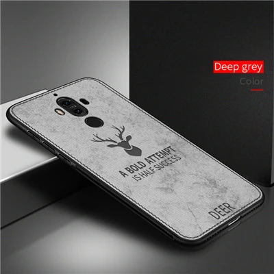 Тканевый чехол для телефона с оленем и Бэтменом для huawei mate 8 9 10 20 Pro P9 P10 Plus P20 P30 Pro Lite Honor 8 9 10 Lite 8X Play чехол s - Цвет: GY