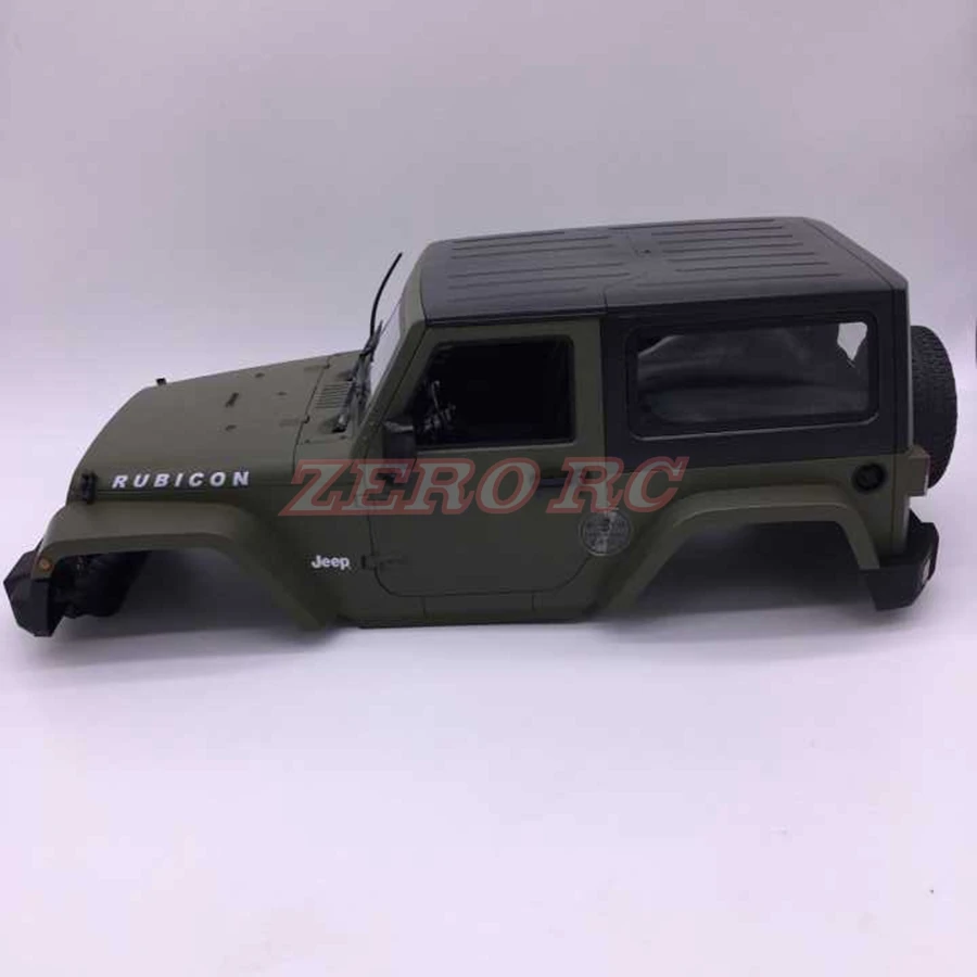 1/10 Масштаб RC Рок Гусеничный грузовик корпус 1:10 JK JEEP WRANGLER RUBICON жесткий пластиковый корпус армейский зеленый