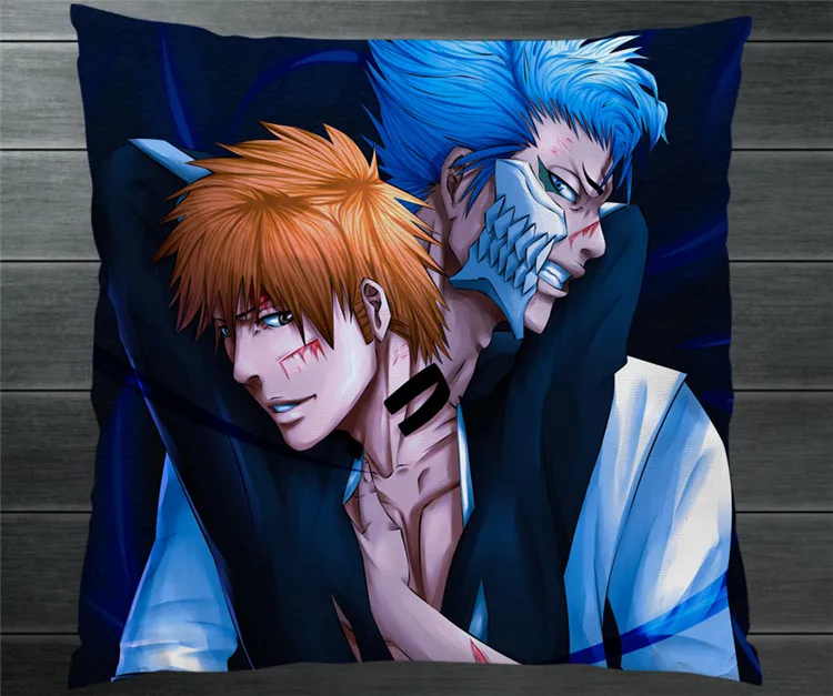 Аниме Манга отбеливатель Grimmjow jeagerjaks Kurosaki Ichigo Fanart 40*40 см двухсторонняя