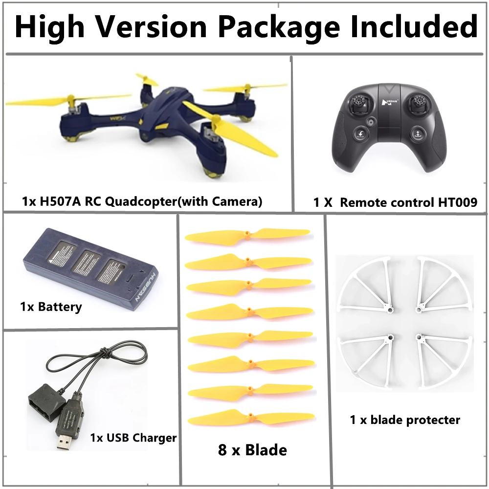 Квадрокоптер Hubsan X4 STAR H507A с дистанционным управлением Wi Fi FPV камерой 720P GPS|drone gps