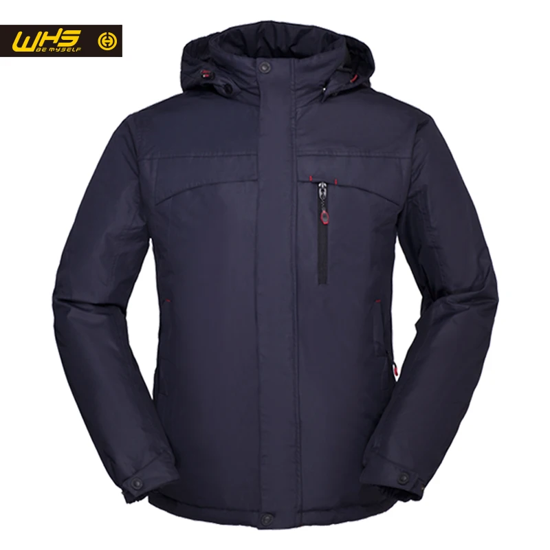 WHS Новый Мужской Хлопок теплая Куртка открытый ветрозащитный пальто города