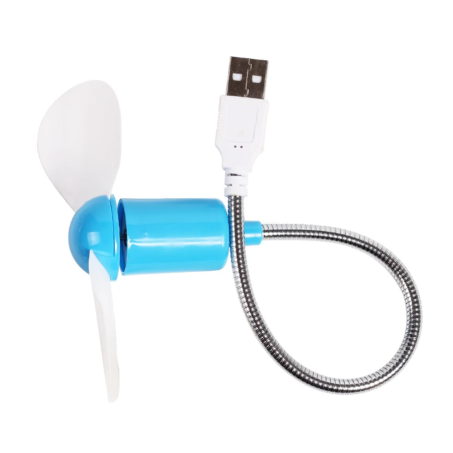 Мини вентилятор Охлаждающий пластиковый с USB портом для компьютера и внешнего