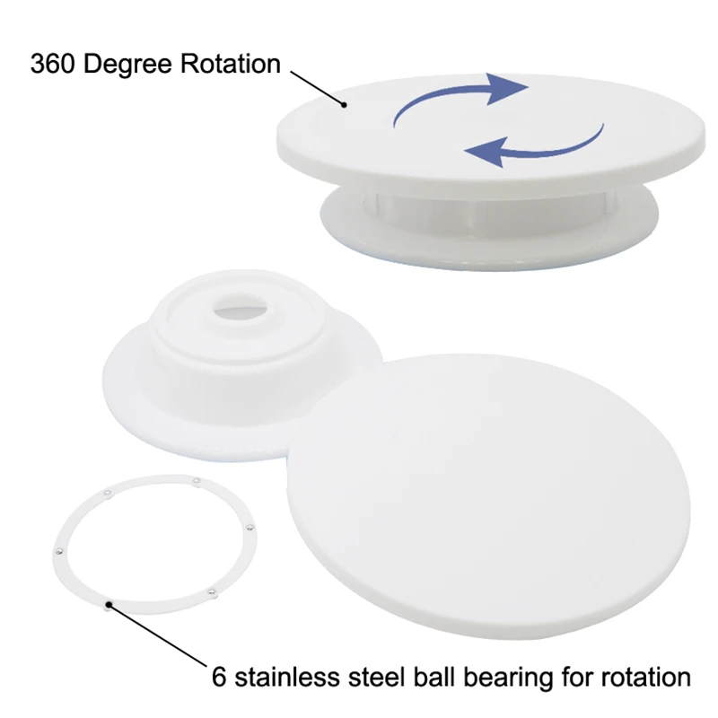 Cake Base Cake Decorating Tools Rotating Cake Stand Sugar Craft Turntable Platform Cupcake Swivel Plate Revolving Baking Tools