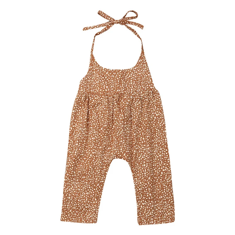 Демисезонный комбинезон с длинным рукавом и цветочным принтом 2019 хлопковые