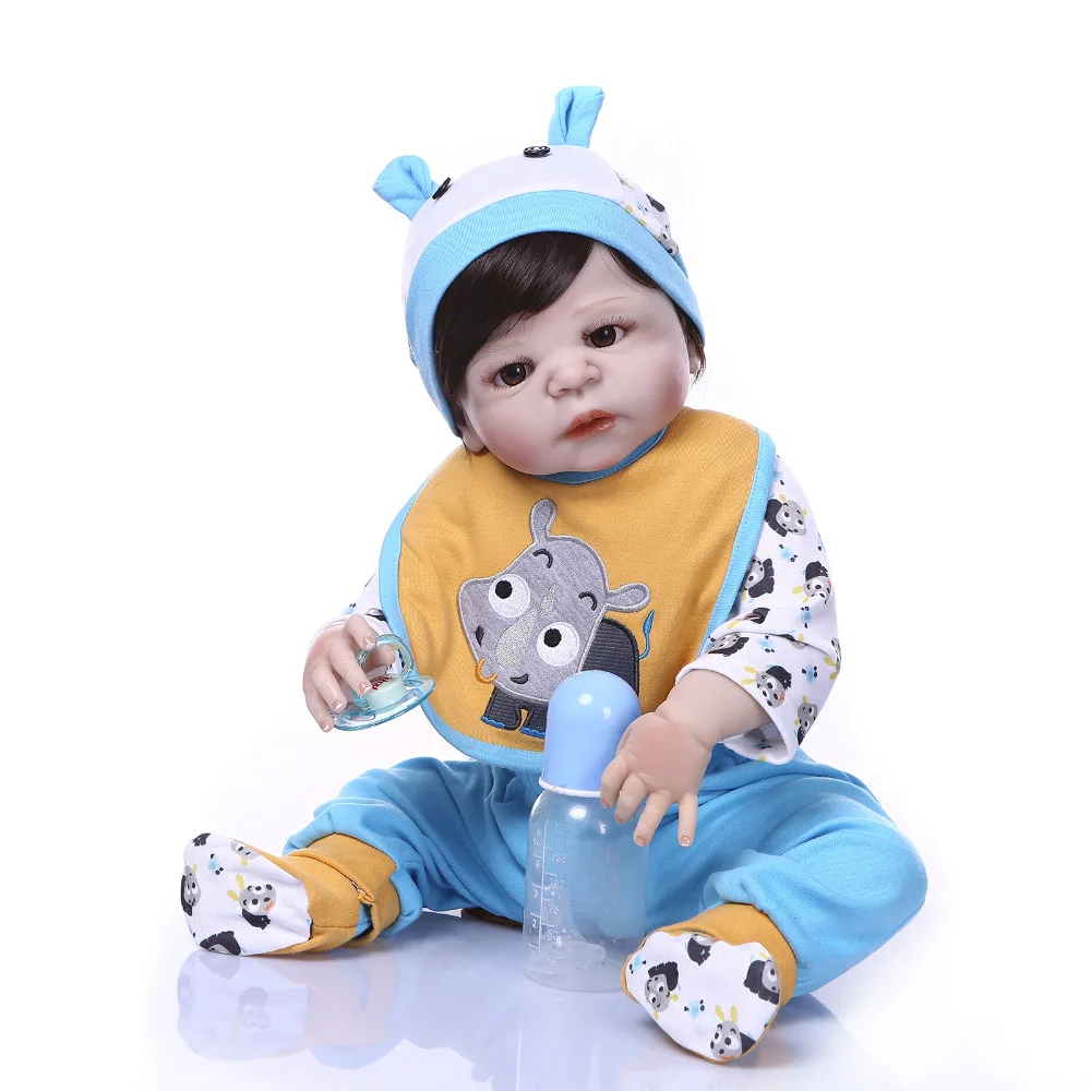 Кукла Bebe Reborn Nicery 22 дюйма 55 см жесткая силиконовая игрушка для мальчиков и девочек