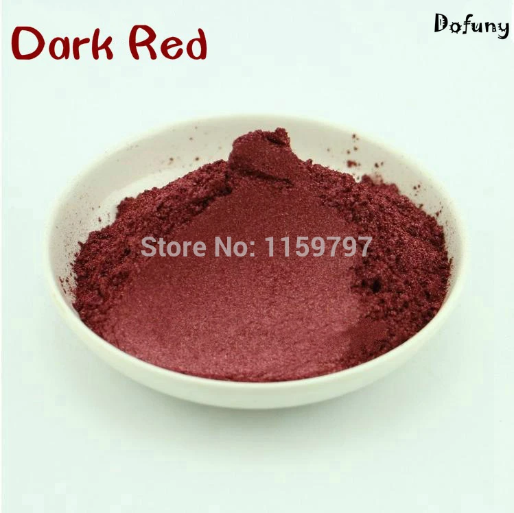Темно красный цвет Лак для ногтей пигмент сделай сам тени век Макияж порошок