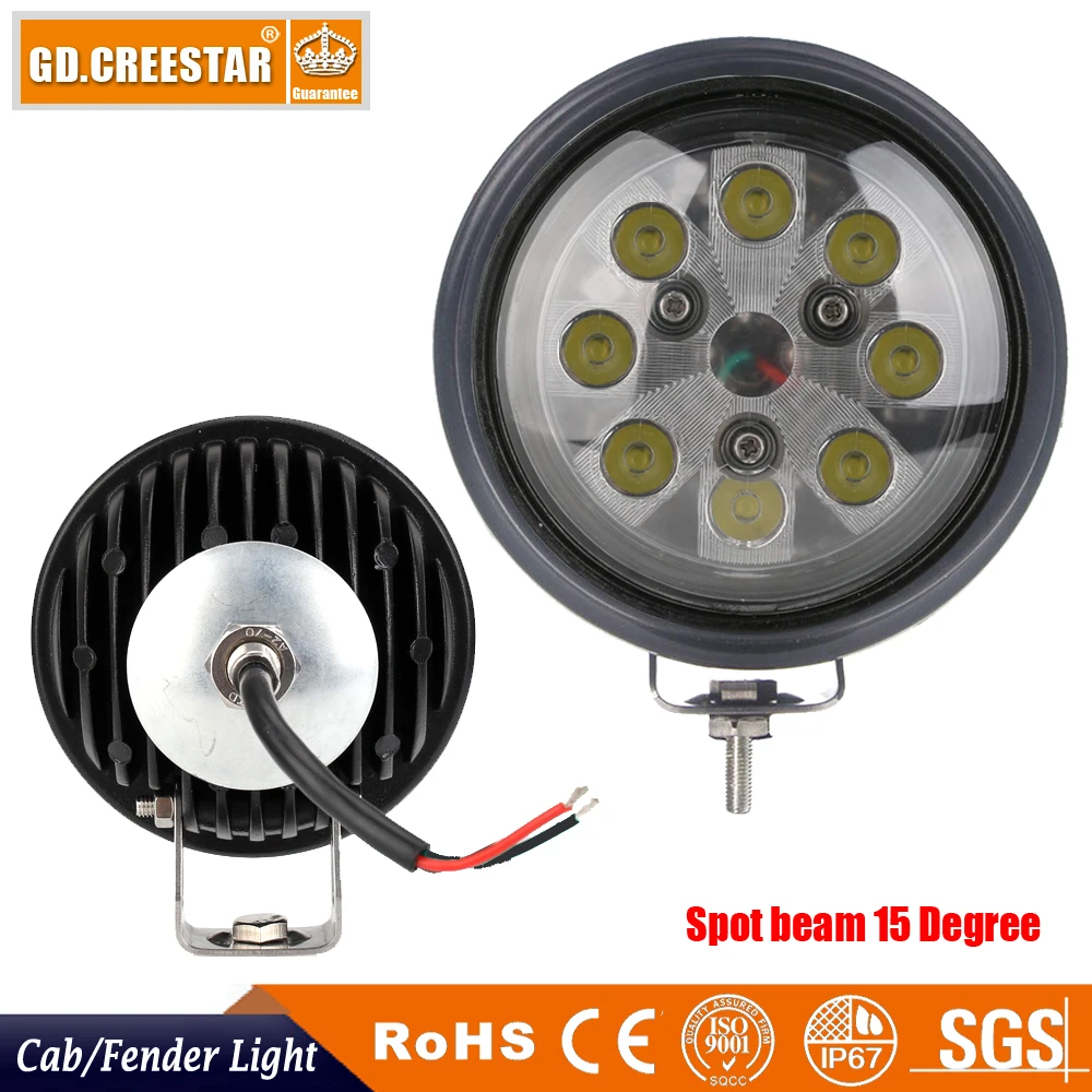 40W LED Light Tractor Head Fender Work lights For JD CASE IH PAR 36 4411 Truck Heavy Equipment led agriculture x4pcs | Автомобили и