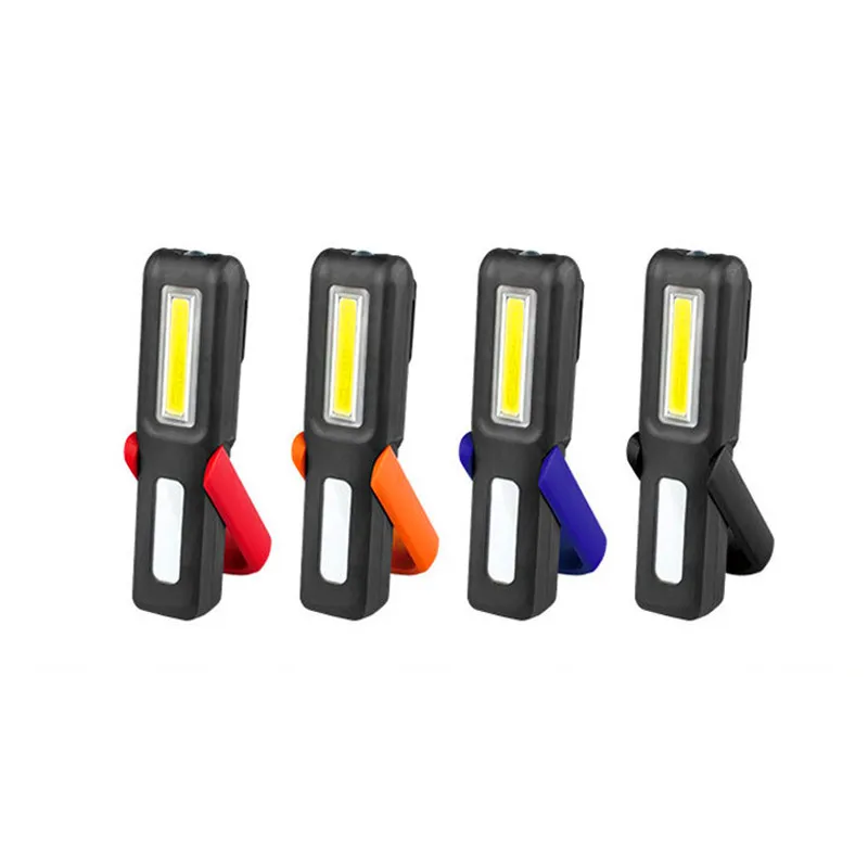 

COB LED Flashlight Outdoor Handy Portable Rechargeable Work Camping Light Energy Saving Lamp With Magnet Hook Built-in Battery