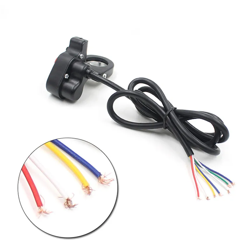 Автомобиль-Стайлинг универсальный мотоцикл E-Bike фары Рог сигнал руль выключен