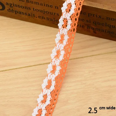 #158 хлопок кружевная ткань 2 ярдов/партия лента белая отделка Лента подарочная