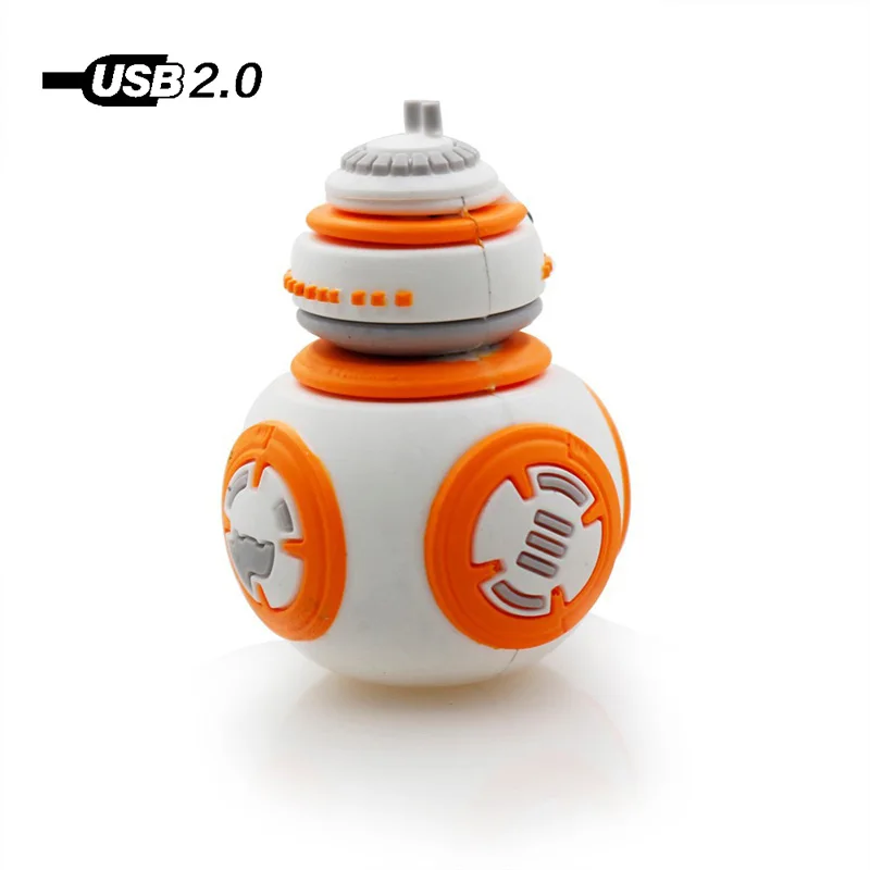 BB8 Usb флеш накопитель с мультипликационным принтом U 128 Мб 4 ГБ 8 16 32 64 ГБ|USB