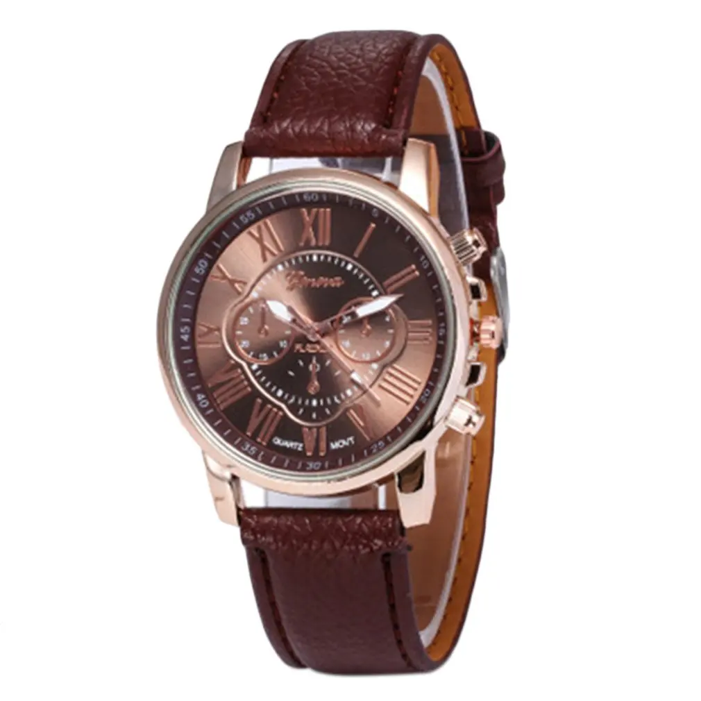 Простые классические часы двухслойный горный хрусталь модные для женщин