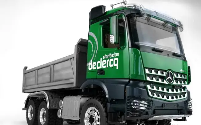 1/14 MercedDDDes-Benz гидравлический самосвал Benz 6X6 полный привод дифференциальный замок ось самосвал RC дистанционное управление Модель LESU
