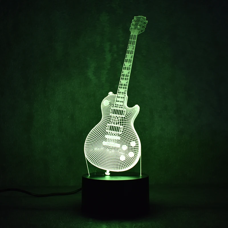 3D Светодиодная визуальная красочная USB настольная лампа детский ночной
