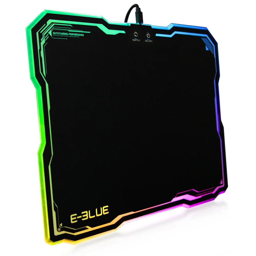 E-3LUE EMP013 игровой коврик для мыши геймер Резина Коврик 10 моделей RGB свет