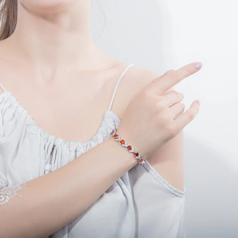 Женский браслет с круглым камнем цвета шампанского|crystal bracelet|bracelet fashionfashion bracelet |