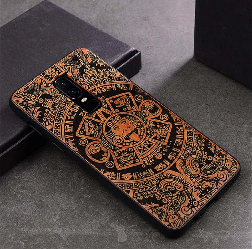 DIY Oneplus 6 Чехол на заказ из натурального дерева funda One plus 6 палисандр ТПУ противоударный чехол для телефона Oneplus6 5t чехол - Цвет: as picture