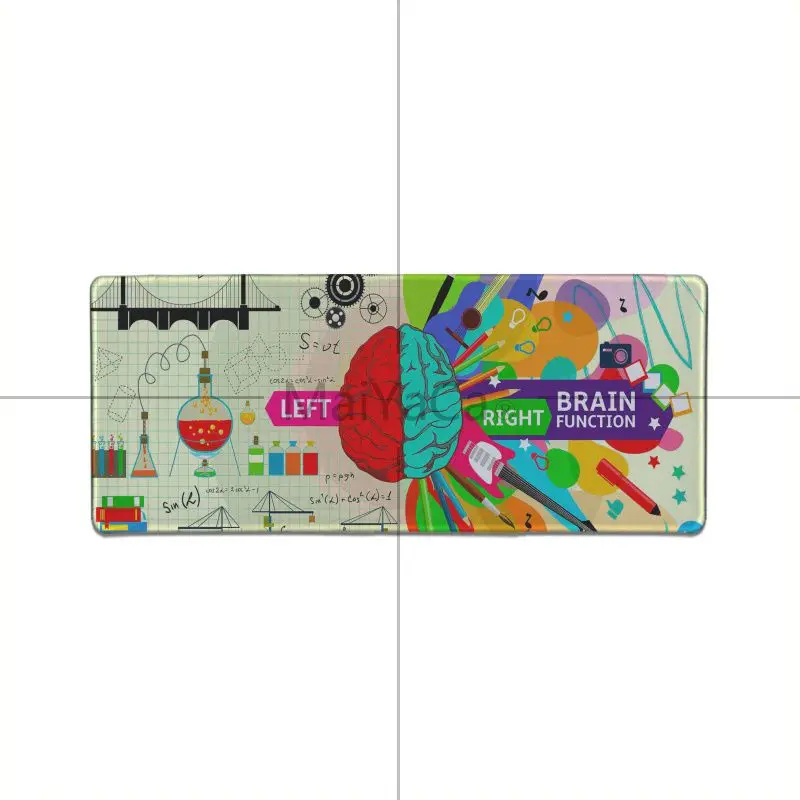 Lock Edge 30x80cm MaiYaCa дизайн мозговые полусферы иллюстрация офисные мыши геймер Коврик для мыши радиация для украшения рабочего стола нескользящий коврик для мыши - Цвет: Lock Edge 30x80cm