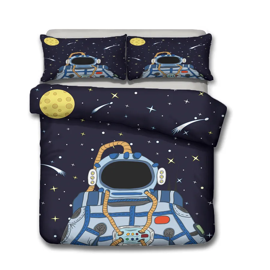 Комплект постельного белья с 3D принтом пододеяльник домашний текстиль