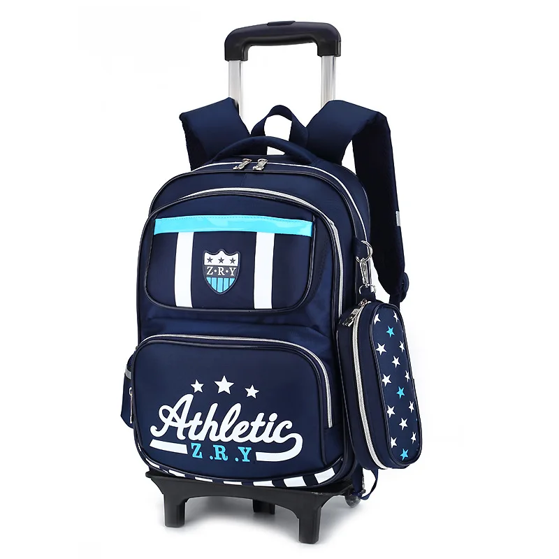 Съемные детские школьные сумки для мальчиков и девочек 3 колеса Детские рюкзаки
