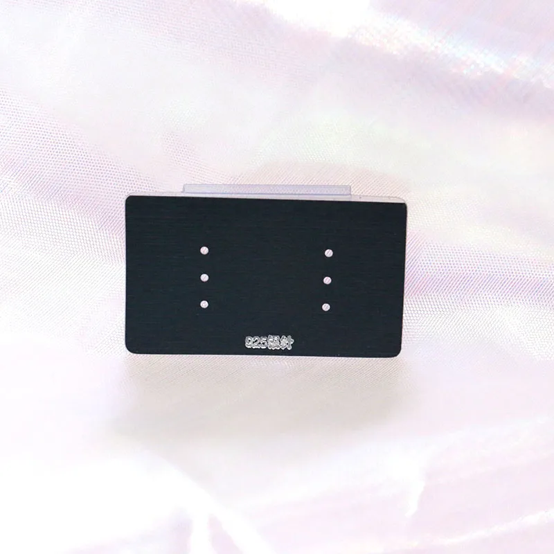 Черные пустые можно настроить логотип серьги карты 100 шт./лот дисплей ювелирных