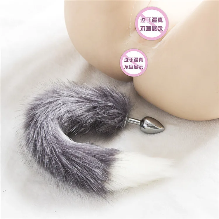 Анальная пробка из нержавеющей стали игрушки для анального секса серое животное