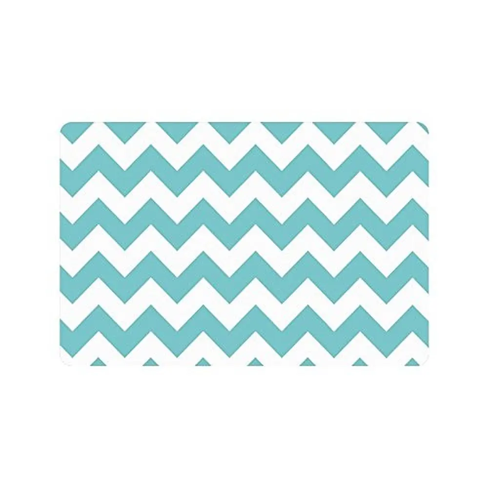 CHARMHOME элегантный бирюзовый и белый шеврон зигзаг прямоугольные подъездные