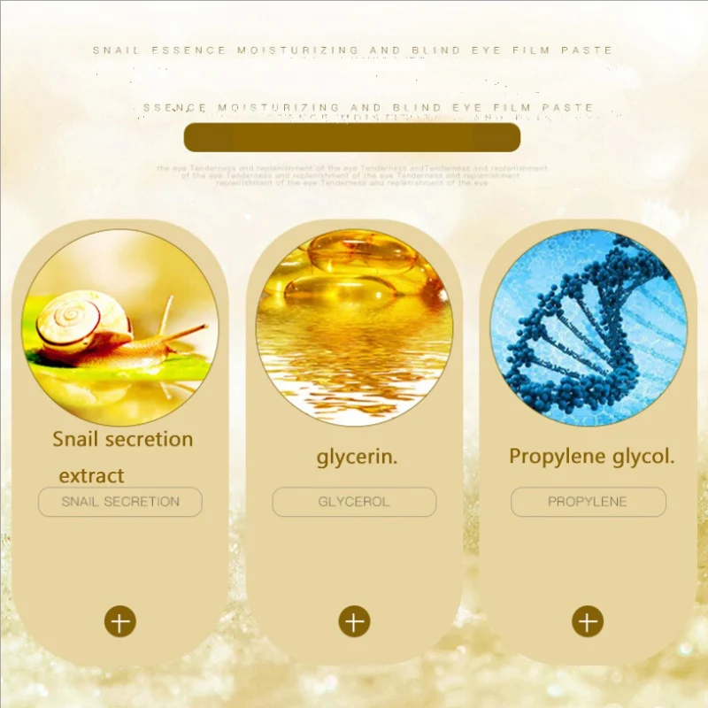 10 шт. кристальная коллагеновая маска для глаз золотые улитки патчи темных кругов