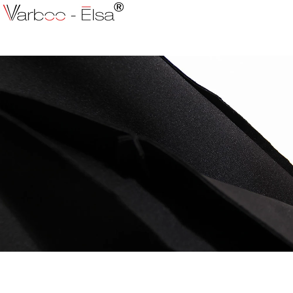 VARBOO_ELSA 2018 весенние черные юбка миди Для женщин Европы улица карандаш Вышивка