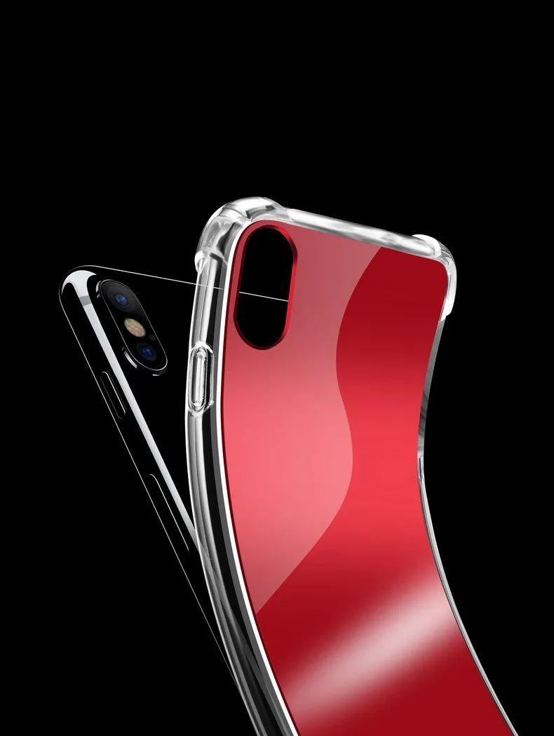 OTO-ALTER Mirror airbag anti-fall simple business models case for iphone X/7/8/7plus/8plus/6/6s/6plus/6splus |