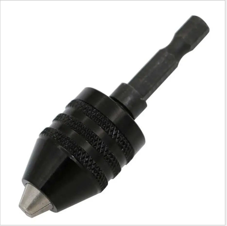 black chuck Pole Prostormer зажимной мини-патрон dremel патроны 0,3-6,5 мм БЕСКЛЮЧЕВОЙ патрон для дрели адаптер 1 шт. Электрические шлифовальные патроны Аксессуары для инструментов - Color: black chuck Pole