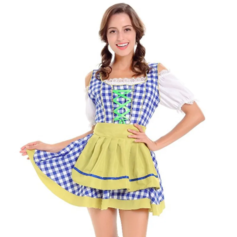 

Женский классический костюм для Октоберфеста, баварское пивное платье, костюм горничной
