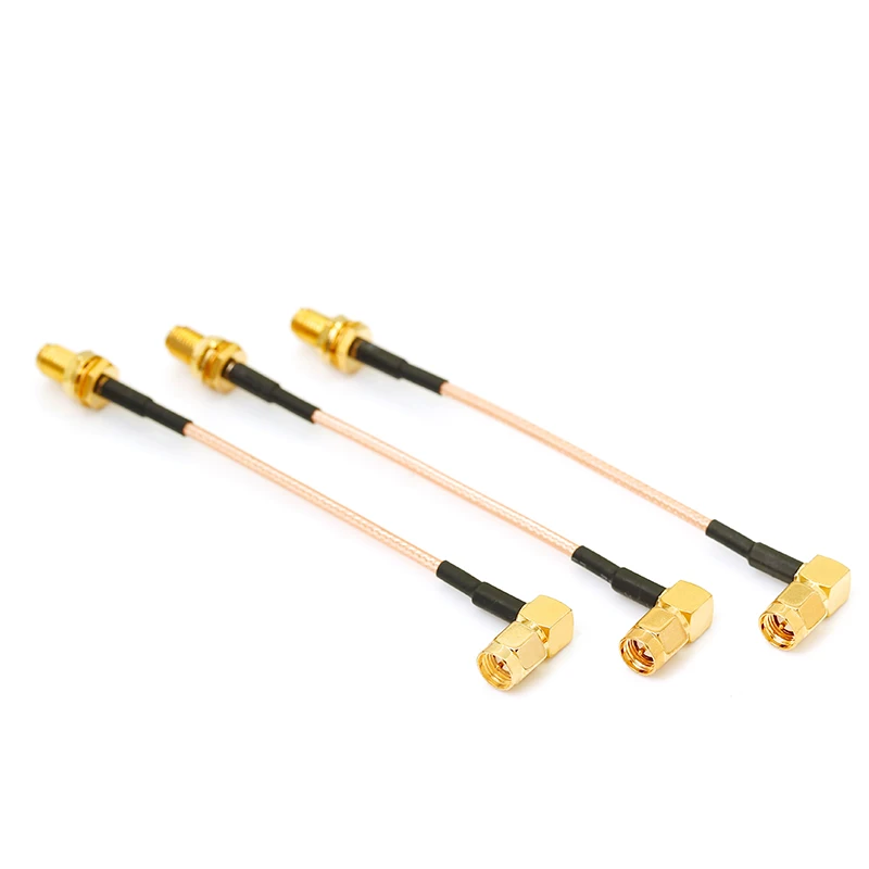 SMA male right angle to female RF Coax Pigtail extension Cable RG316 line GPS GSM routing antenna transfer cable |