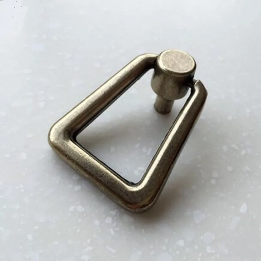 Ручки для мебели в ретро стиле Rustic бронзовые мебельные Квадратные Кольца ящиков